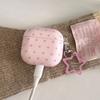 Cute Pink Star Soft Silicone Earphone Case For Apple AirPods 1 2 3 4 Pro Pro 2 Shockproof Protection Cover Coque With Pendant