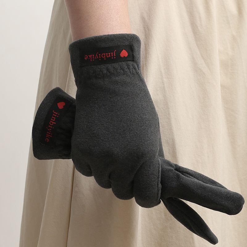 

Gloves Women Winter Warm Touch Screen Men s Riding Electric Motorcycle Cold-Proof Heating Velvet Autumn Thin Couple Gloves Hidden Gray All yards