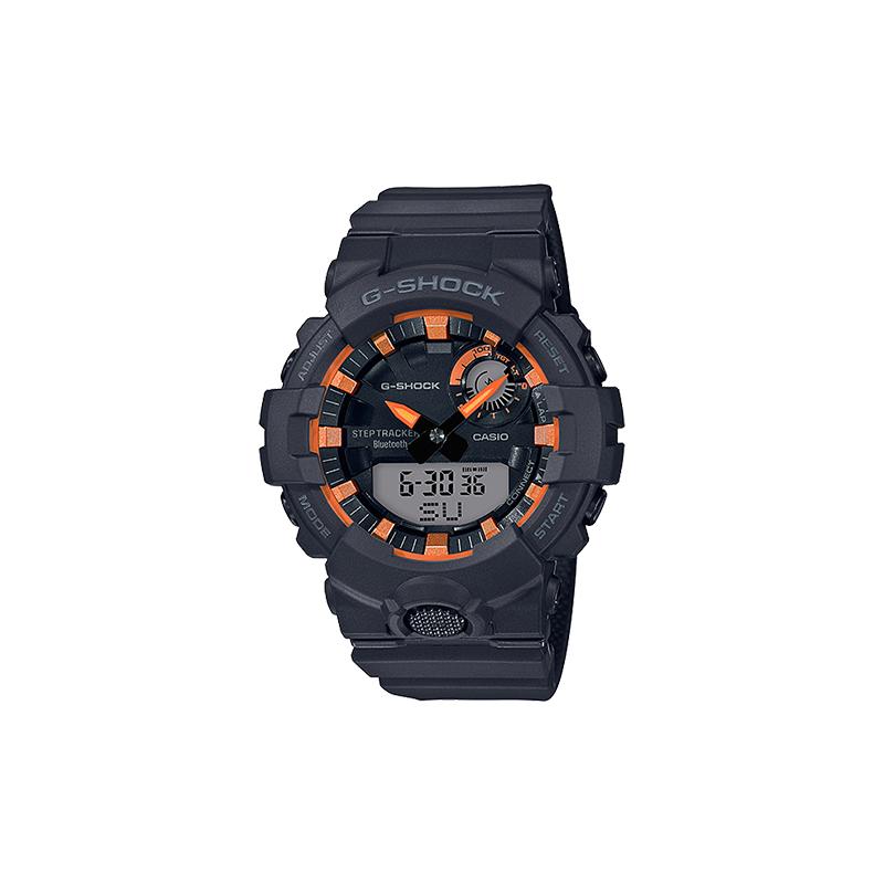 

Casio G-SHOCK Smart Step Finder Mobile Phone Smart Bluetooth Connection LED Light Quartz Movement Resin Strap Japanese and Korean Watch GBA-800SF-1A оранжевый