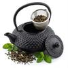 CAST IRON KETTLE 1.25L BLACK STEEL INFuser for Tea and Herbs
