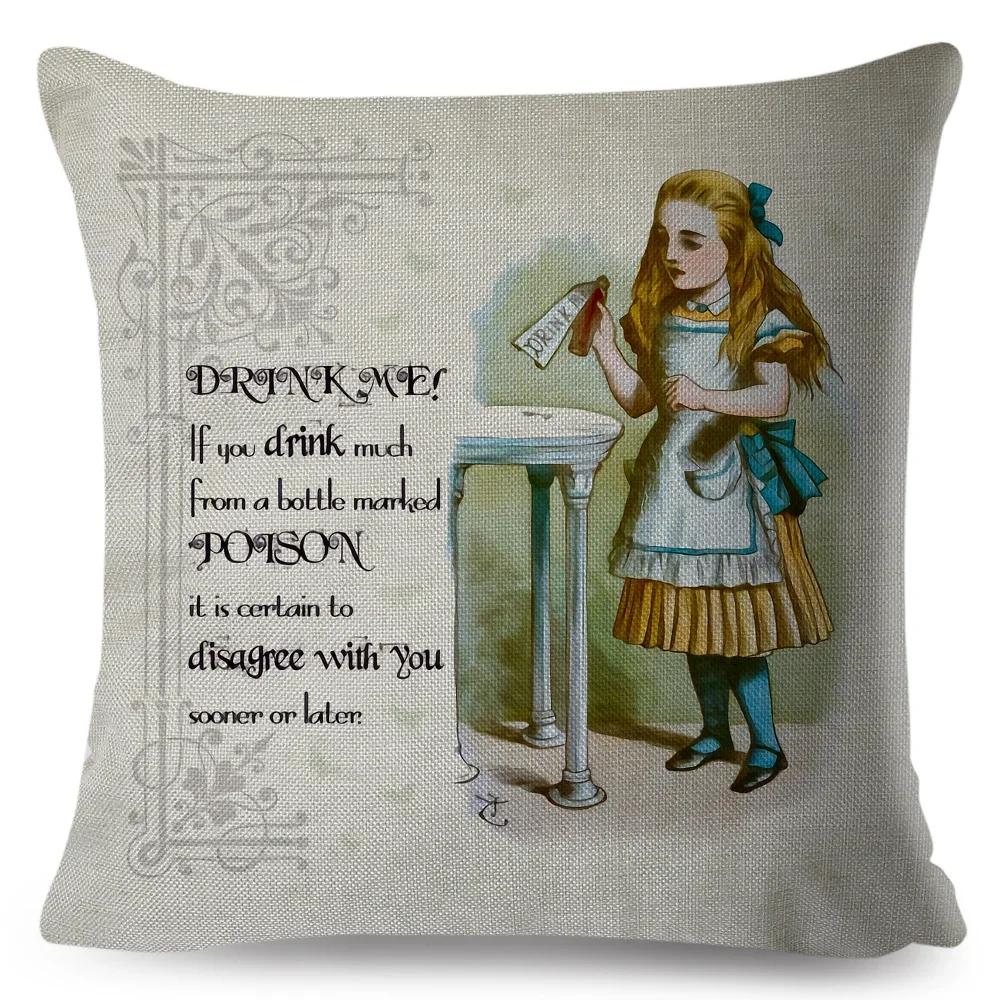 

Сказочная Милая Мультяшная Девочка Детская Наволочка Декор Буквенная Наволочка для Детской Комнаты Дивана Дома 66x66cm золотой