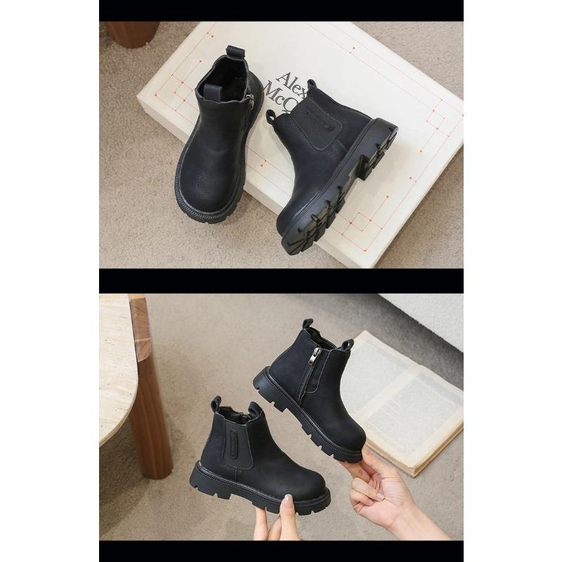 Vintage British style children's Martin boots children's leather boots student cigarette boots short boots