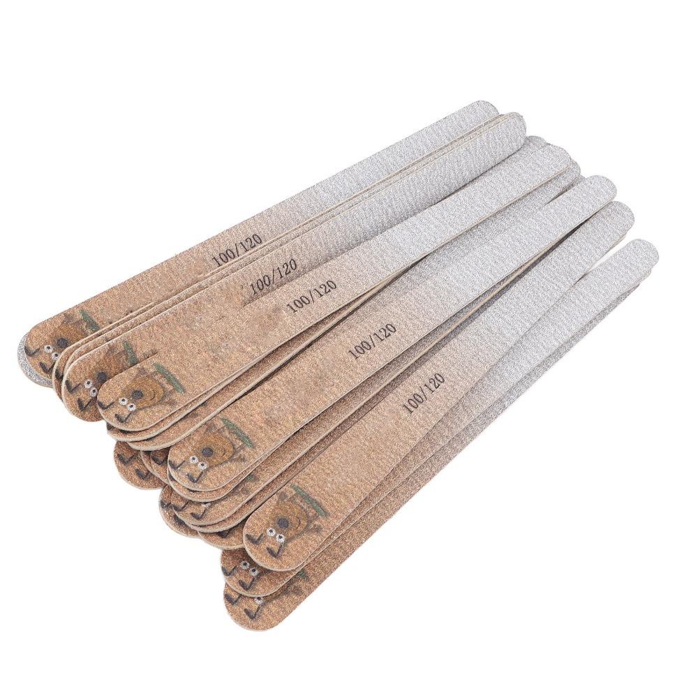 20pcs Bending Without Breaking Double Sided Washable Nail File  For Natural Nail