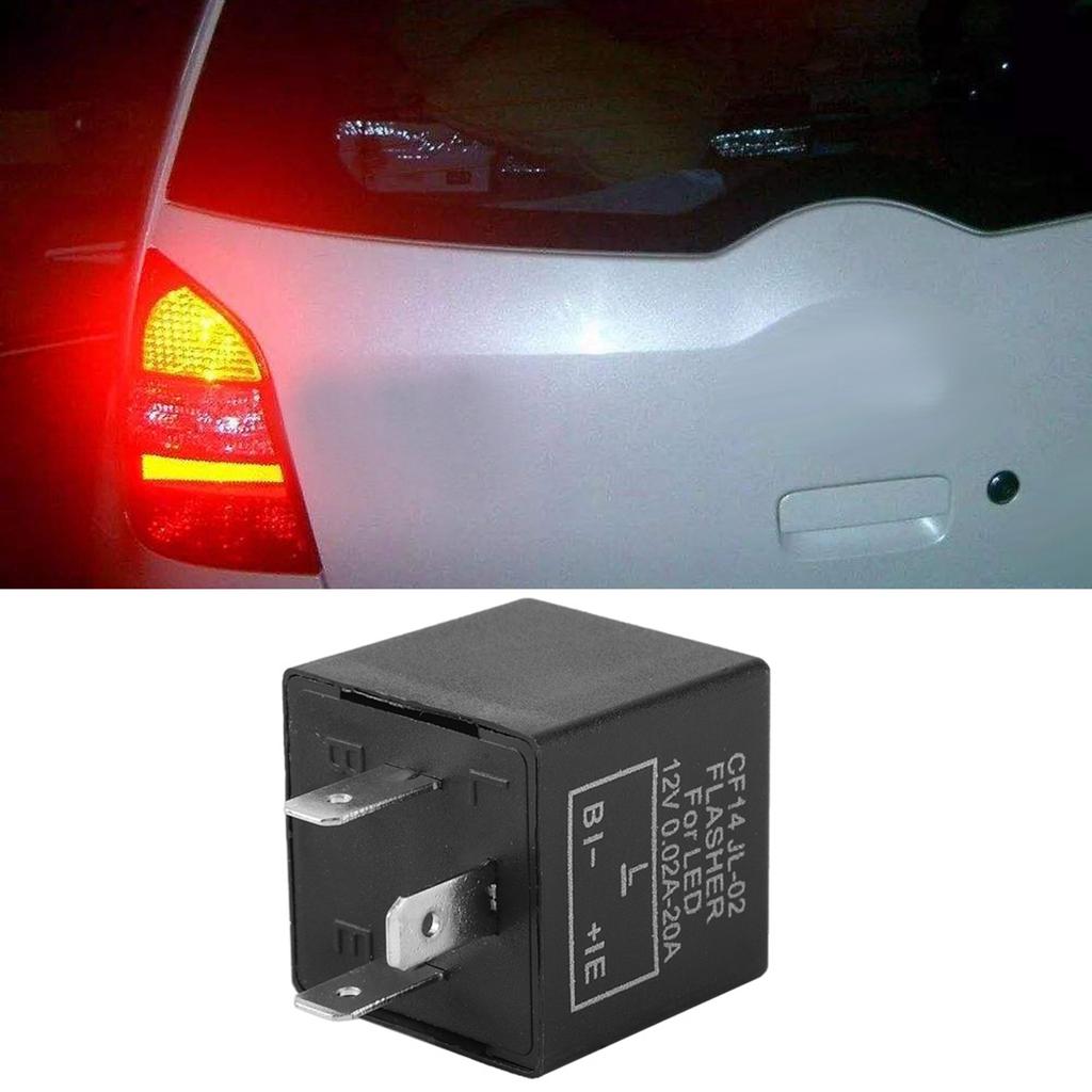 Indicator Semnalizare 12V 3 Pini Releu LED Intermitent Reglabil Fix Indicator Intermitent CF14