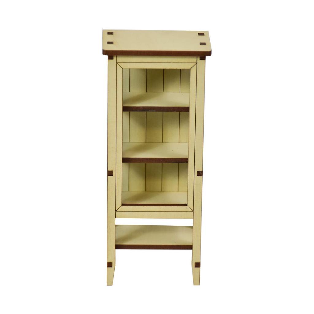 CWGmini-1202 Country Wood Garten Miniaturmöbel Maßstab 1:120 [Arztschrank, Hanfbeige]