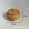 Rattan storage box, tea storage tank, candy snack storage basket, jewelry storage box.