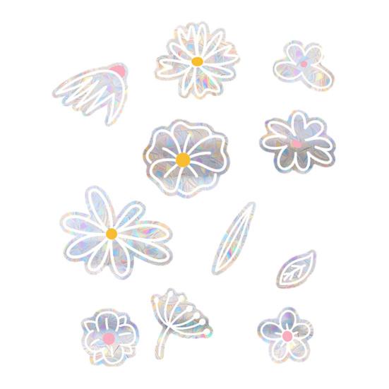 Static Glass Sticker Sun Protection UV Blocking Privacy Film with Colorful Rainbow Light Effect Glue-Free Electrostatic Reusable Window Cover