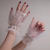 Nail Photo Equipment Short Pearl Lace Wrist Fake Sleeves Bride Decorative False Cuff Tulle Item Nail Art Take Picture Background