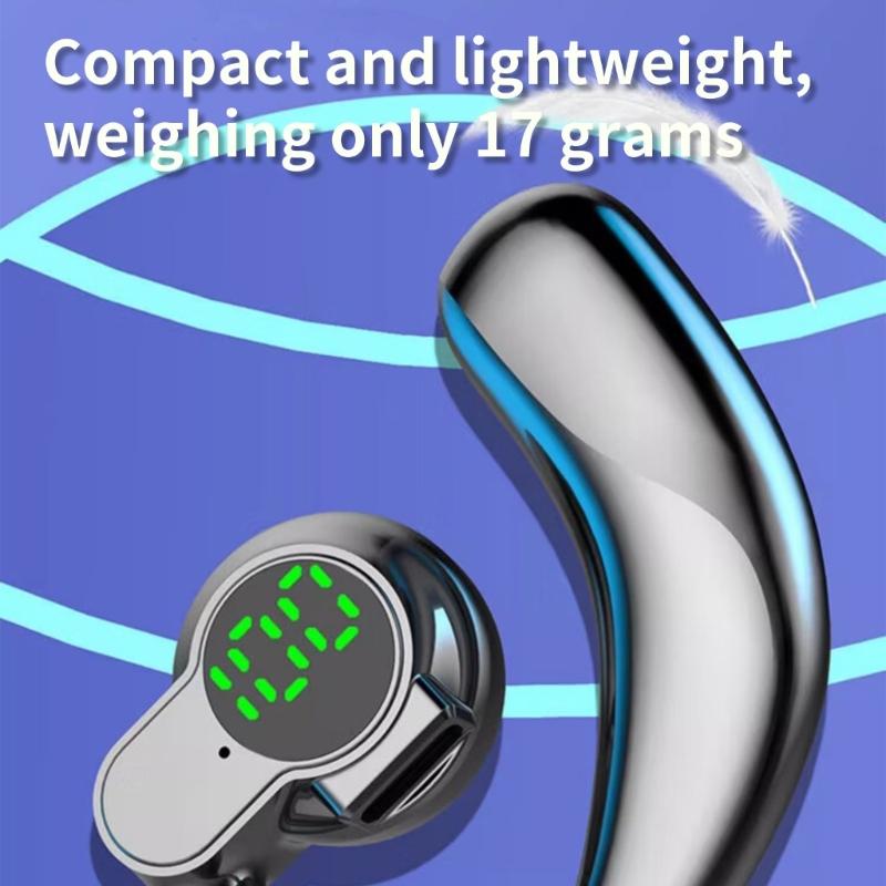 Wireless Earbuds Earphone With Ear Hooks Long Battery Life Noise Cancelling Digital Display-compatible Widely Used For P