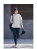 Artistic Leisure Retro Women's Soft Cotton Linen Short Sleeve T-Shirt - Milky White, Casual, and Versatile.