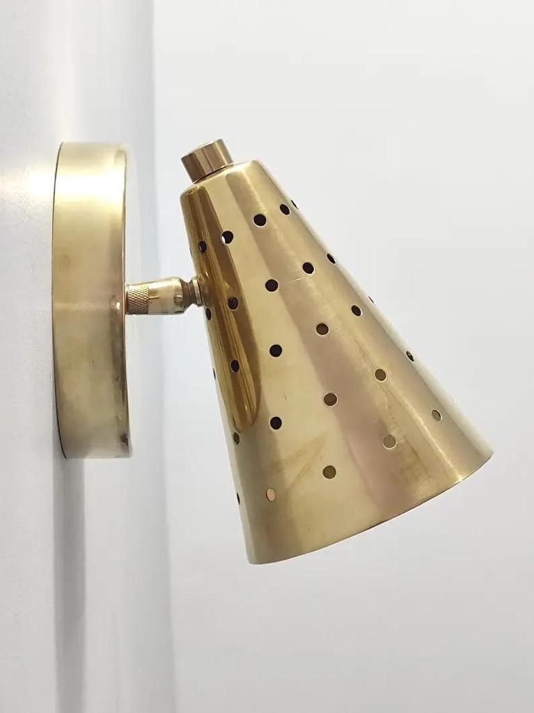 Mid Century Modern Cone Wall Sconce,Modern Brass Light Fixture, Adjustable Wall Light, Kitchen Wall Mount Fixture