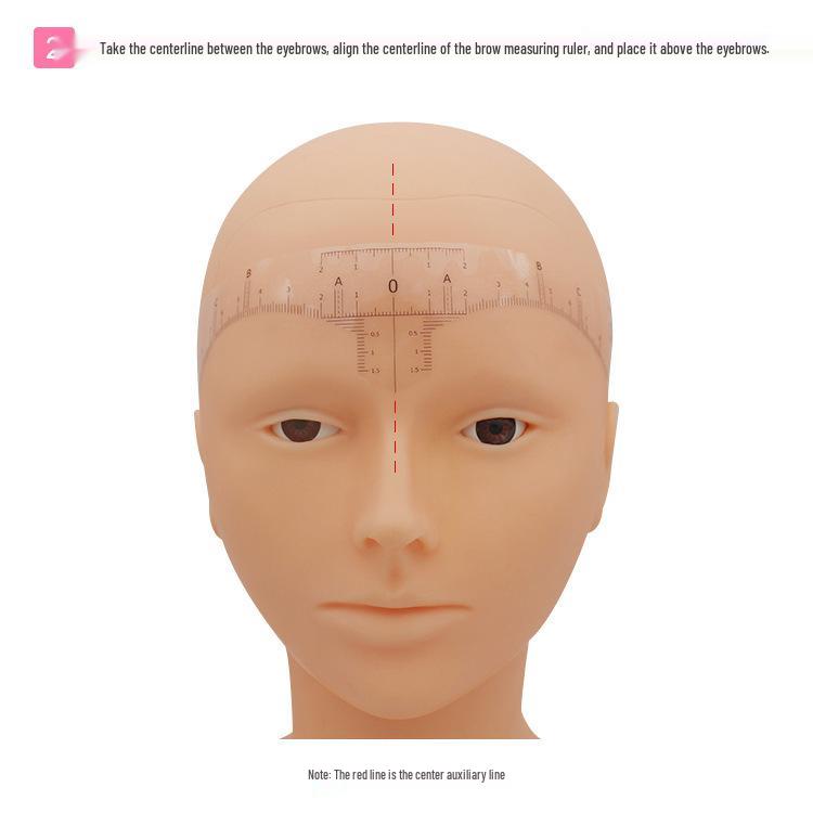 Golden Ratio Eyebrow Shaping Tool: Disposable Soft Ruler for Tattoo Positioning & Design