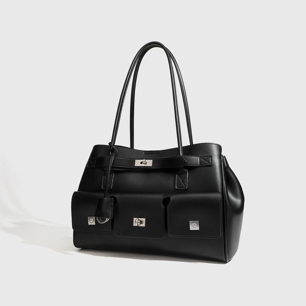 Punk-Schloss Motorrad-Stil Große Kapazität Tragetasche & Schulterhandtasche 2025