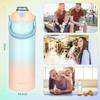 JINLING 1.8L Large Capacity Vacuum Insulated Thermos Water Bottle, Stainless Steel 316, Wide Mouth, Portable Straw, Compatible with Sports Drinks, Uni