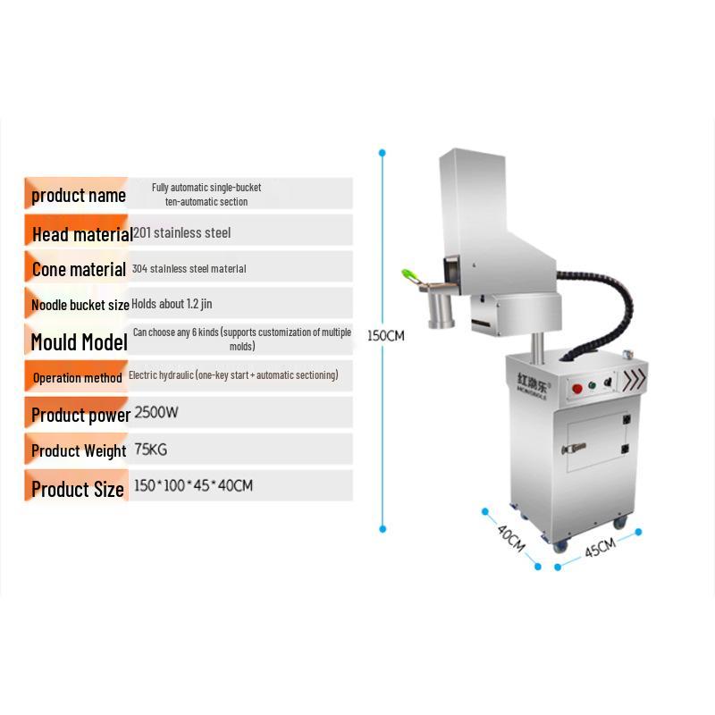 Commercial Electric Stainless Steel Automatic Noodle Press for Fresh Buckwheat & Ramen