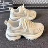Popular fried street platform dad shoes women increase ins tide 2025 new summer mesh breathable casual sports shoes