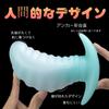 Semaxy Anal Plug Silicone Dildo for Men and Women Mango Shaped Anal Plug Extra Thick Dildo with Uneven Threads Anal Expansion Soft Anal Goods Anal