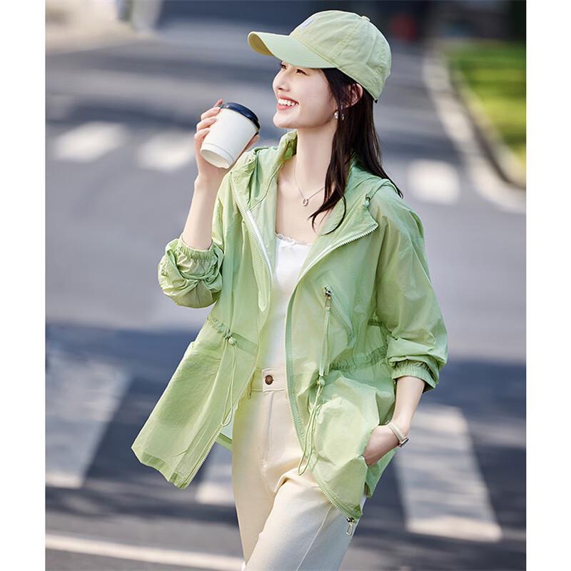 

Женская повседневная куртка для защиты от солнца с кулиской на талии L