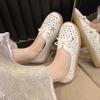 2024 Summer New Style Fashionable and Comfortable Loafers Hollow Sandals Flat Bottom Women Work Shoes Casual Platform Shoes