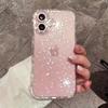 Luxury Silicone Bling Glitter Clear Phone Case For iPhone 17 11 12 13 14 Plus 15 16 Pro Max XS Shockproof Transparent Soft Cover