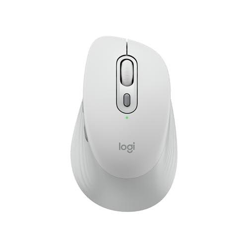 Logitech Signature Comfort Plus M840L Wireless Ergonomic Silent Mouse Off-White M840LOW
