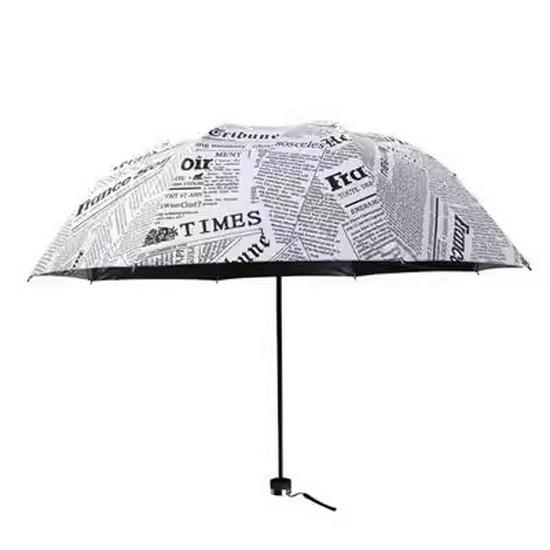 Three-Fold Dual-Use UV Protection Umbrella with Automatic Open/Close for Sunny and Rainy Days