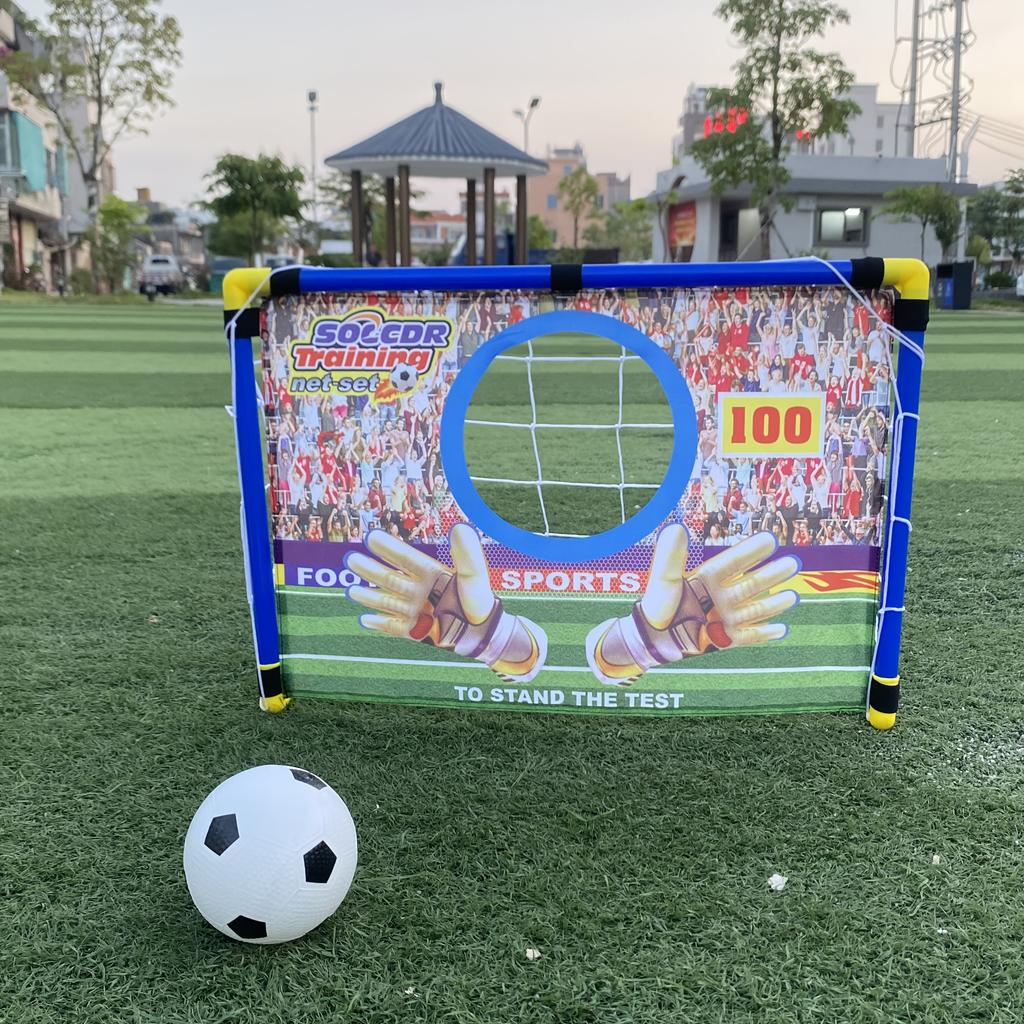 Portable Plastic Indoor/Outdoor Soccer Set,Goal Net with Scoreboard - Perfect Gift for Boys Birthday Celebrations