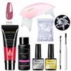 Fiberglass Nail Gel Kit Strengthening Repair Broken Nails Extend Soak Off Base Coat 30ml Professional Nail Care