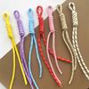 3-5PCS Creative Braided Lanyard Keychain Ins Handmade Knot Nylon Rope Strap Cord for DIY Key Chain Pendants Bags Accessories