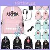 Roblox Print Backpack With Usb Charging Port And Large Capacity For Students And Travel