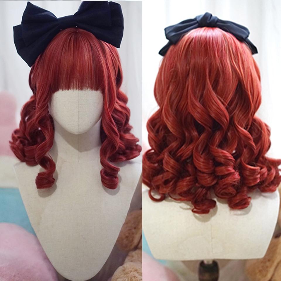 Dlouhá kudrnatá syntetická paruka se středovou ofinou tmavě hnědá paruka z přírodních kudrnatých vlasů ženská Cosplay paruka paruka z tepelně odolných vláken