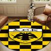 AEK AthensGolden And Black Crest Design Round mat Home Decor, Chair rug For livingroom,Bedroom, doormat home decor Birthday Gift Christmas Gifts