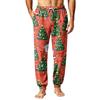 Men's Christmas Pajama Pants with Holiday Print for Fall and Winter Sleep Wear
