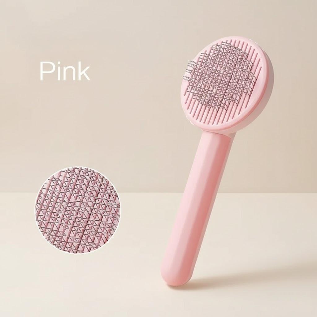 Pet Comb De-shedding Self-Cleaning Dog Cat Massage Wire Brush Hair Removal Tool for Pet Grooming