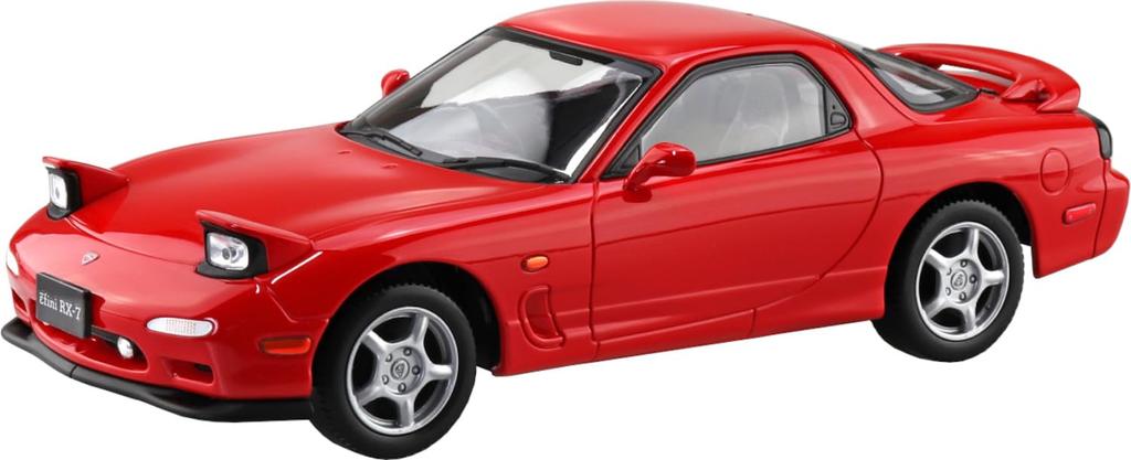 Aoshima Bunka Kyozaisha Rakupla Snap Kit Infini FD3S Vintage Red Plastic Model 1/32 No.04-VR RX-7 Color-coded
