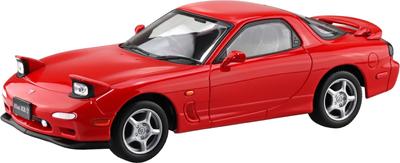 Aoshima Bunka Kyozaisha Rakupla Snap Kit Infini FD3S Vintage Red Plastic Model 1/32 No.04-VR RX-7 Color-coded
