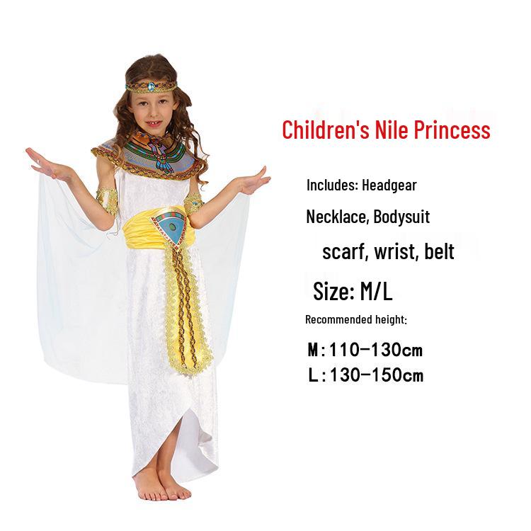 Dětský egyptský a řecký bojovník kostým: Faraon, Kleopatra, Princ, Princezna, Oblečení římské bohyně