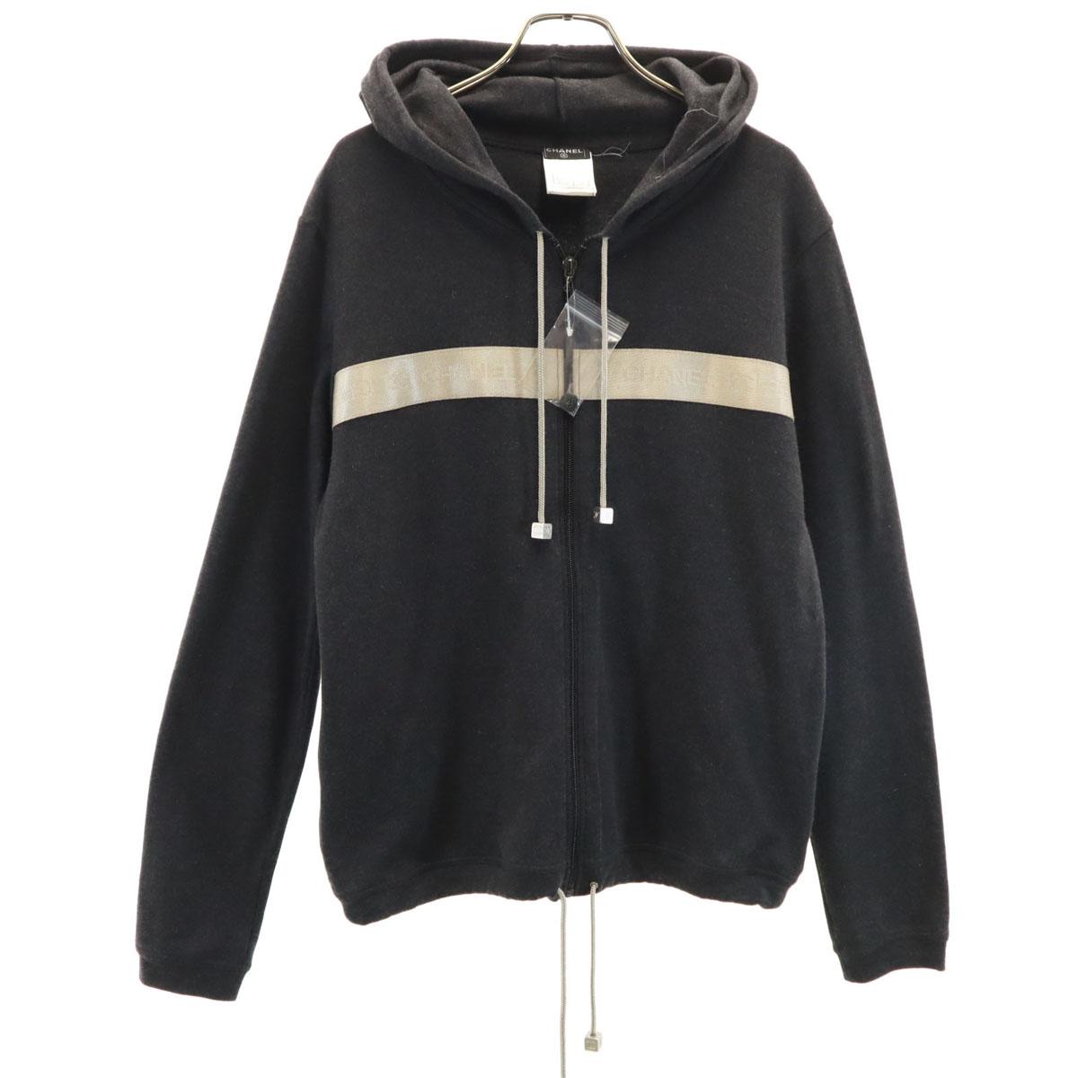 

CHANEL French cashmere blend Long sleeve Zip hoodie 44 P19776 Women Used