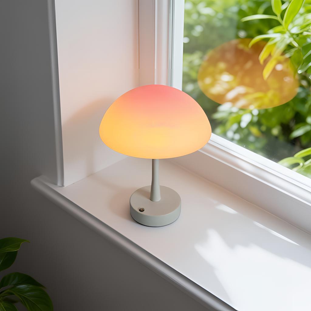 Cream Style Eye-Protection Mushroom Table Lamp - Creative Bedside Atmosphere Decor