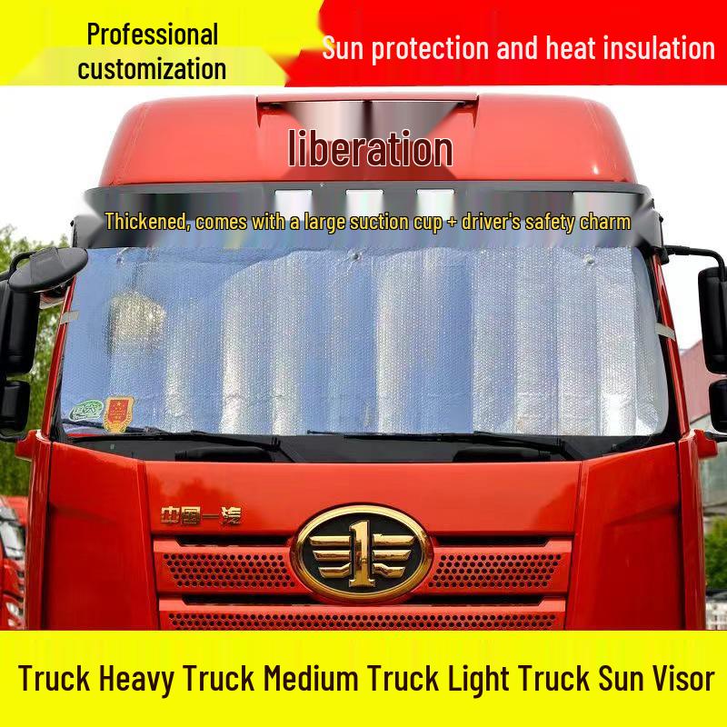 Large Laser Reflective Truck Sunshade - Windshield Heat Insulation & Summer Sun Protection