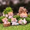 Akita Dog Handmade Model Doll Resin Crafts Micro Landscape Ornaments Shiba Inu Puppy Doll Cute Jewelry Desktop Garden Ornaments