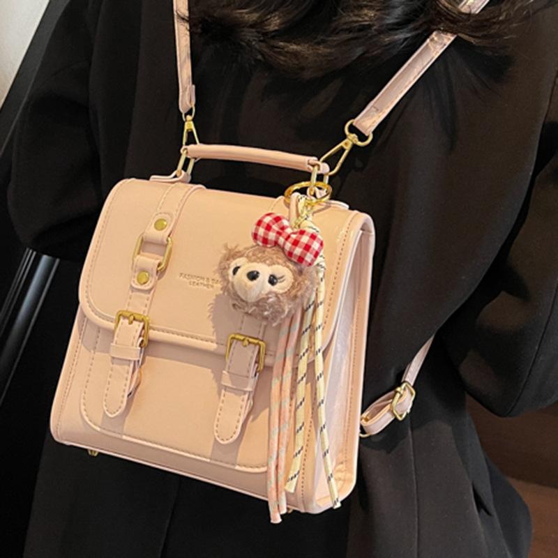 College Style Hand Carry Small Schoolbag 2025 New Trend Foreign Style Shoulder Bag Going Out Light Travel Backpack Women