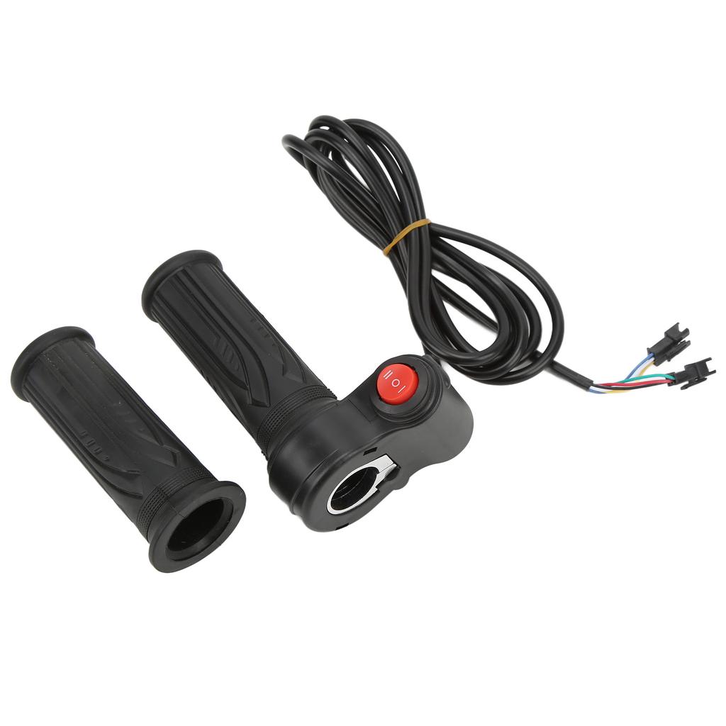 Twist Throttle Handlebar Grip Set Low Middle High Gears 12V To 99V with Button for Dirt Bike