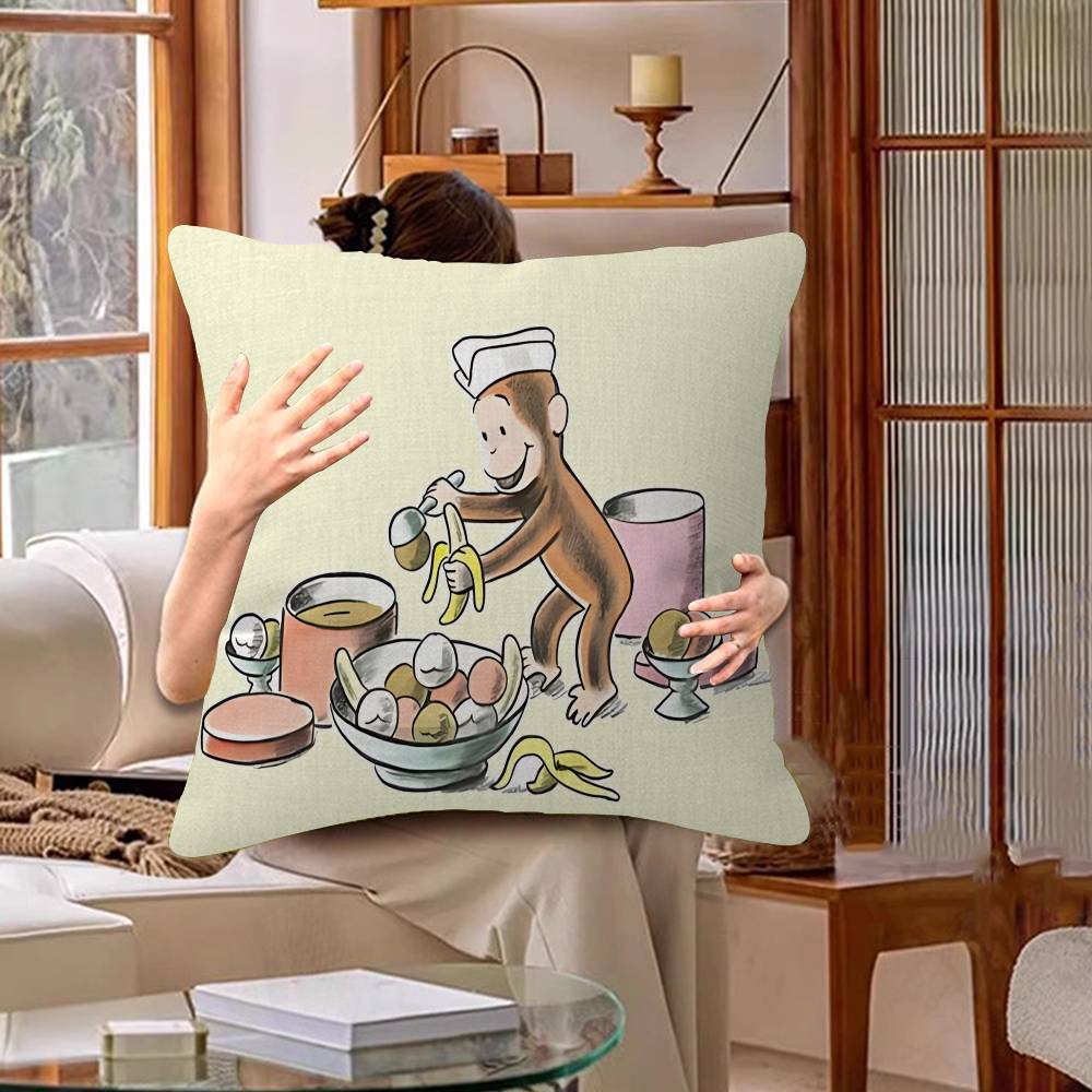MONKEY CARTOON C-Curious GeorgeS pillow cover sofa cushion cover home room decoration children gift