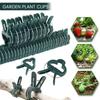 10Pcs Greenhouse Durable Plastic Garden Plant Support Clips Reusable Lever Ring Plant Fixing Clip Vine Support Clip Vine Support