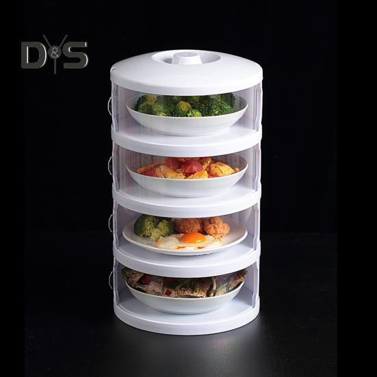 Insulated Dish Cover Anti-fly Dust-proof Multi-layer Storage Heat Preservation Kitchen Food Box Stackable Container for Outdoor Picnic BBQ Dining