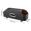 Car Backseat Organizers Backseat PU Leather Tissue Box With 2 Cup Holder Seat Organizer With Hook Multifunctional Car