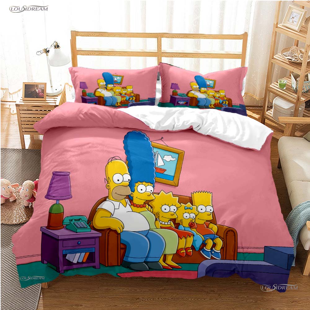 Comforter Carton Funny Casal All Season Comforter Bedding Sets Soft And S Teens Single/Double/Queen/King