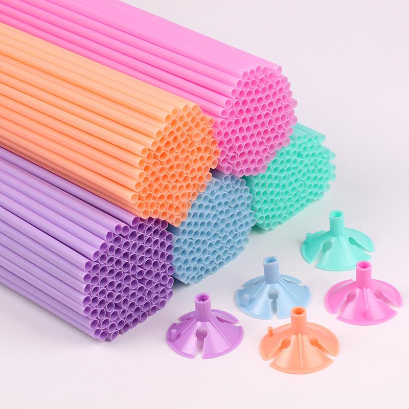 100p Hastes para Balões Acessórios para Balões Acessórios de Decoração para Festa Decoração de Feriado Balões Espessados Hastes de Suporte