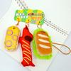 Hot Dog Simulated Plush Toy Cartoon Doll Keychain Backpack Pendant Gift Holiday